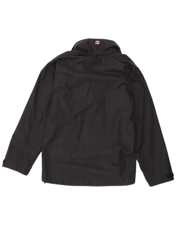 Męska kurtka przeciwdeszczowa z kapturem Berghaus UK 38 Średni czarny nylon