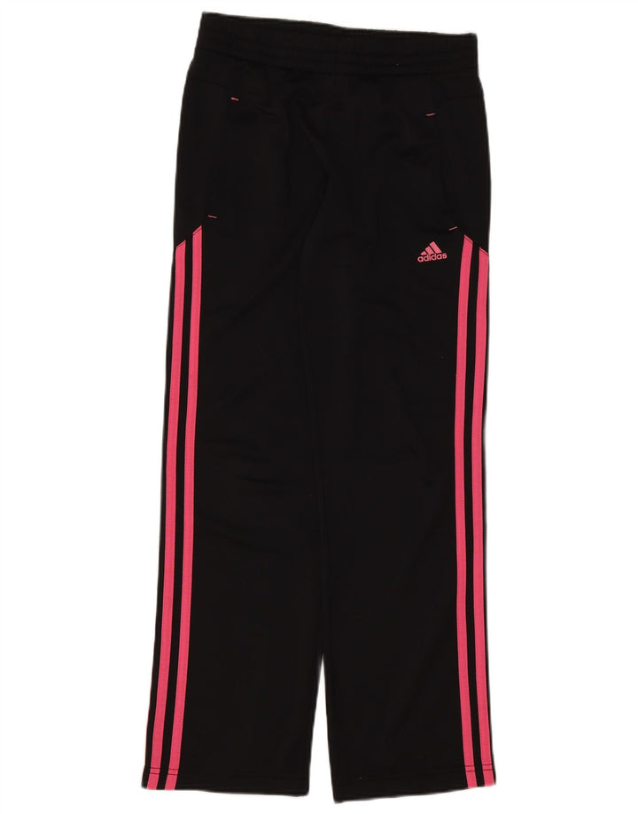Spodnie dresowe Adidas dziewczęce 11-12 lat, czarne, poliestrowe
