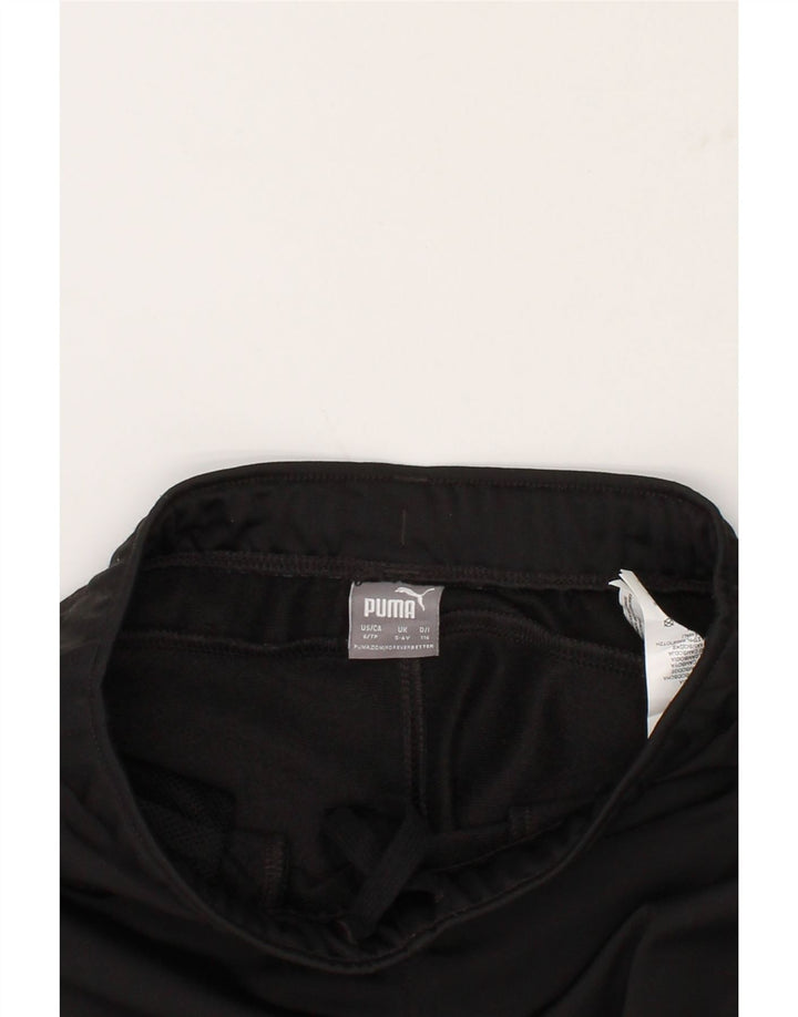 PUMA Girls Tracksuit Trousers 5-6 Years XS  Black Polyester Vintage Puma and Second-Hand Puma from Messina Hembry 