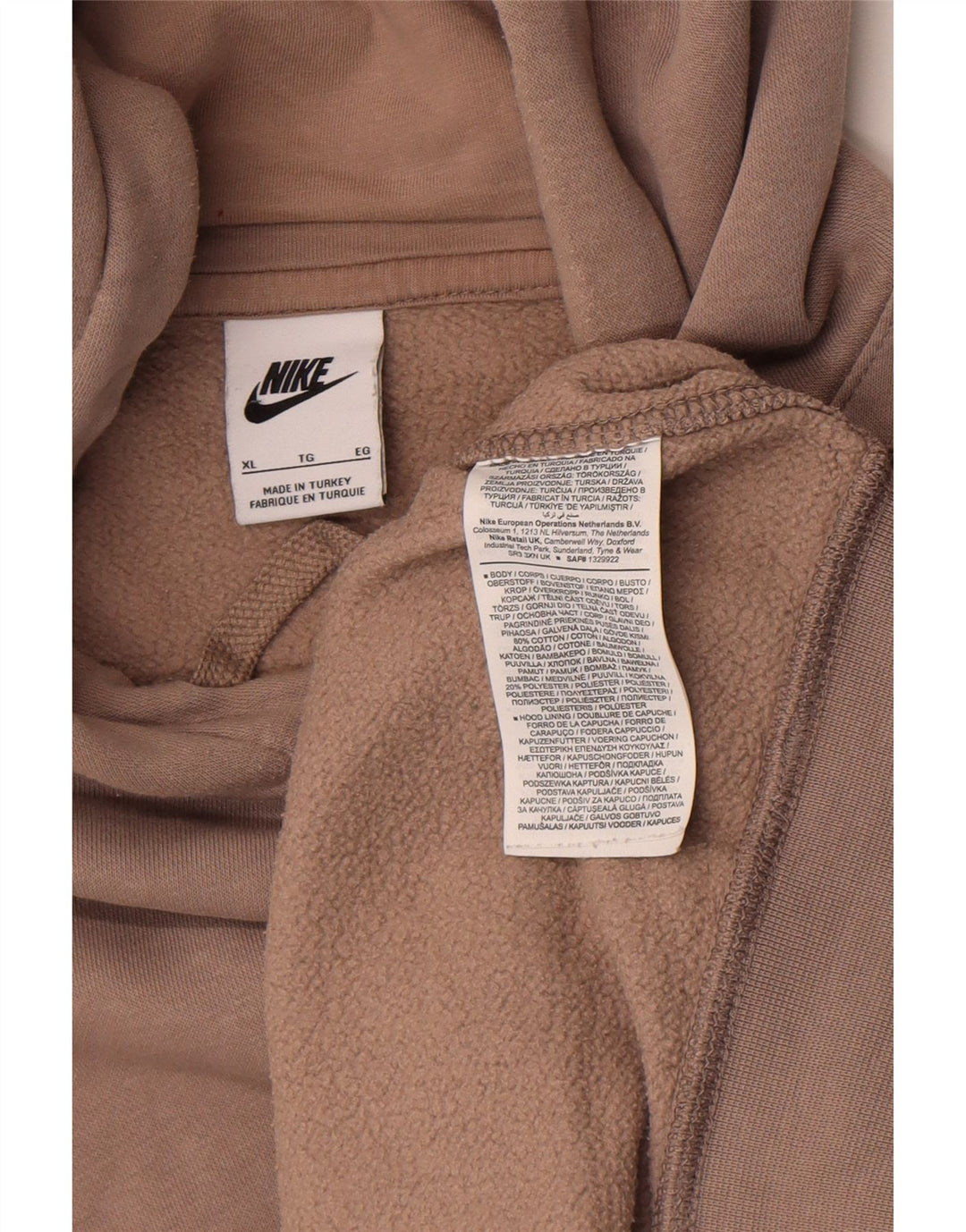 Męska bluza z kapturem Nike XL, szara, bawełniana