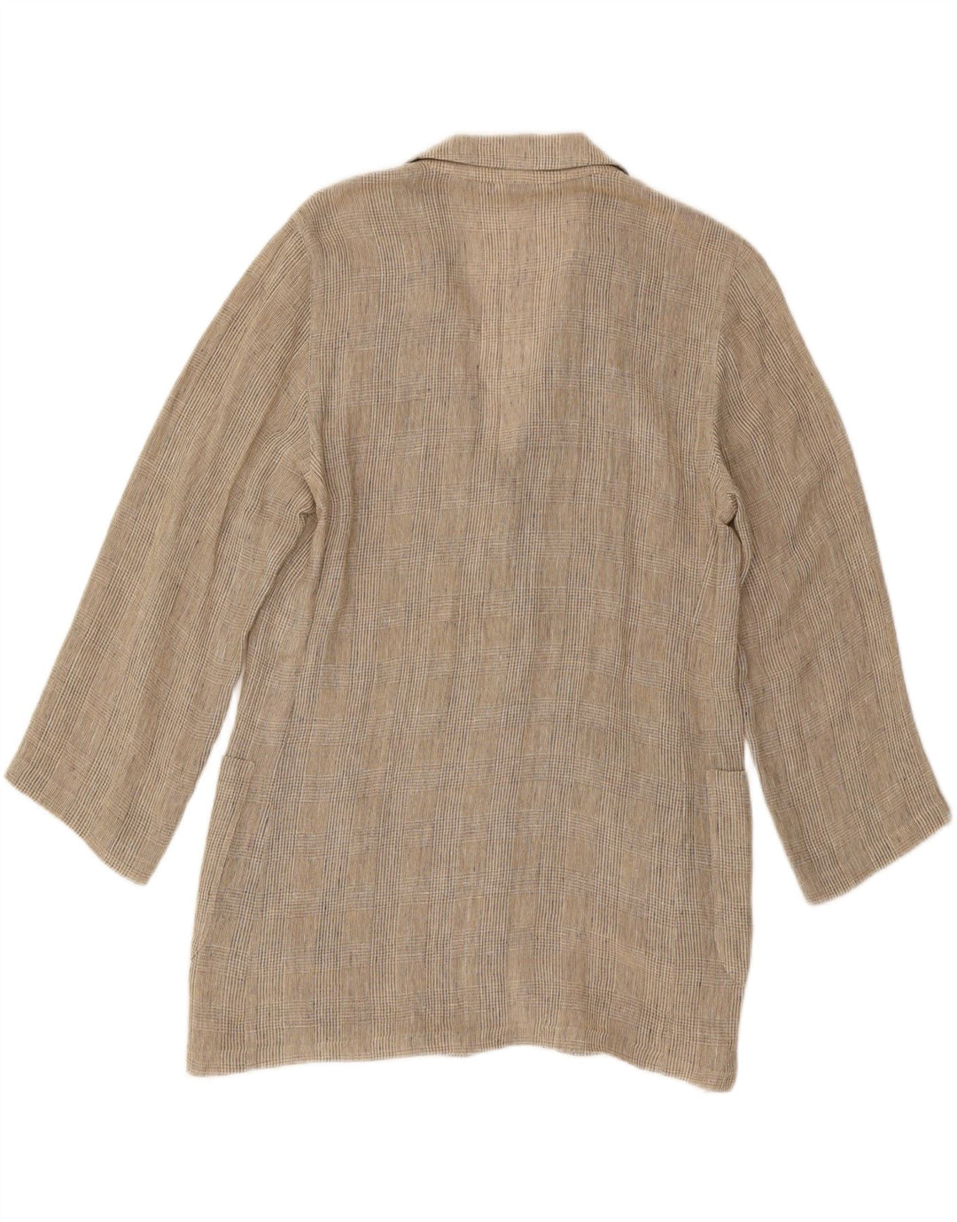 Damska marynarka Max Mara Longline UK 12 Medium Beige Houndstooth