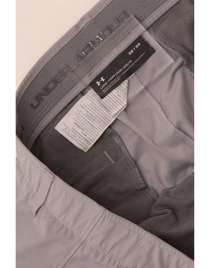 Męskie proste spodnie chino Under Armour W38 L30 Szary poliester
