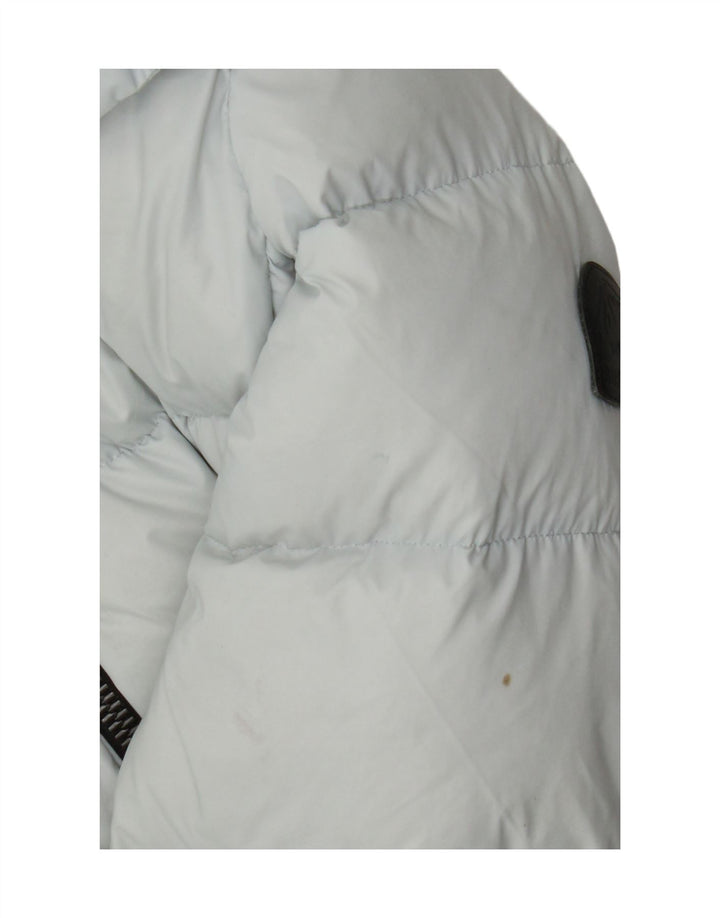 Damska wyściełana kurtka z kapturem Superdry UK 8, mały, niebieski nylon