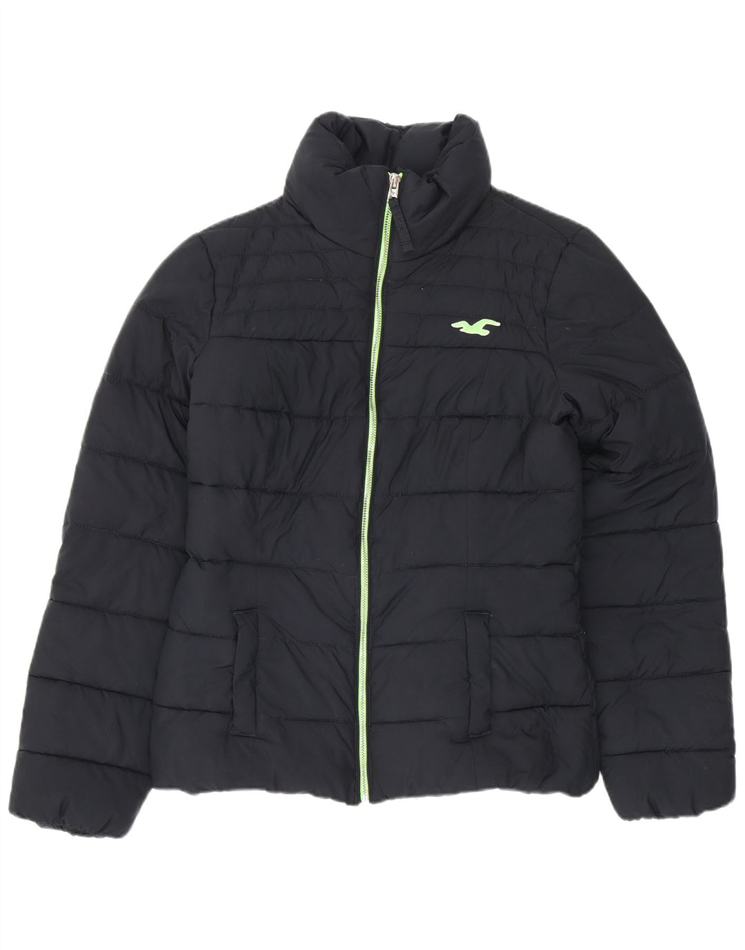 Damska kurtka Hollister Sherpa Padded UK 10, mała, granatowa, poliester