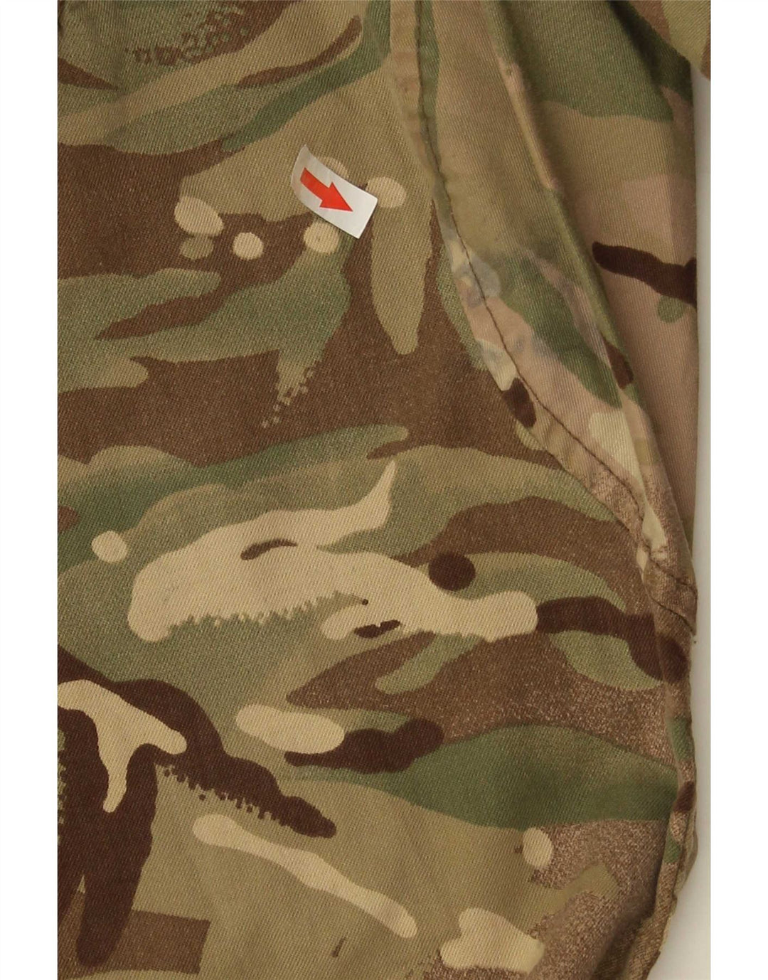 Męskie proste spodnie cargo w stylu vintage W30 L32 Khaki Poliester w kamuflażu