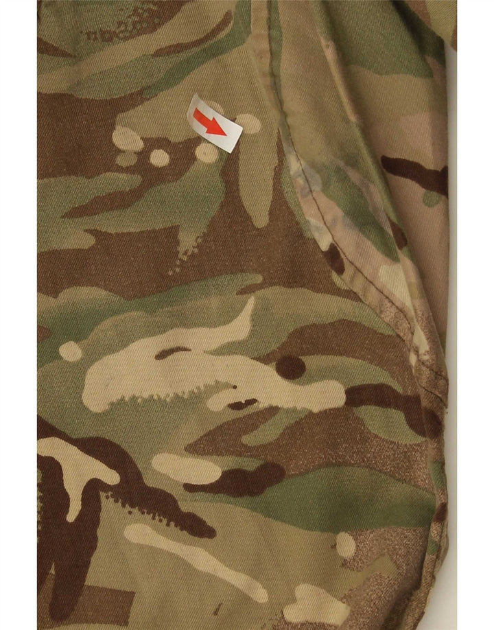 Męskie proste spodnie cargo w stylu vintage W30 L32 Khaki Poliester w kamuflażu