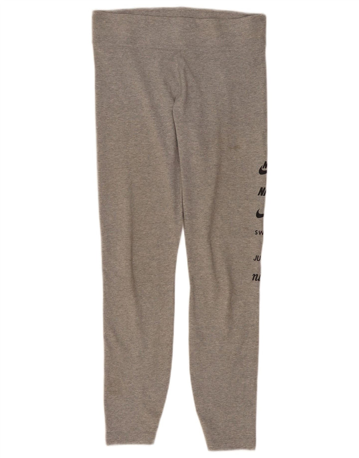 Damskie legginsy NIKE Graphic UK 14, duże, szare, bawełniane