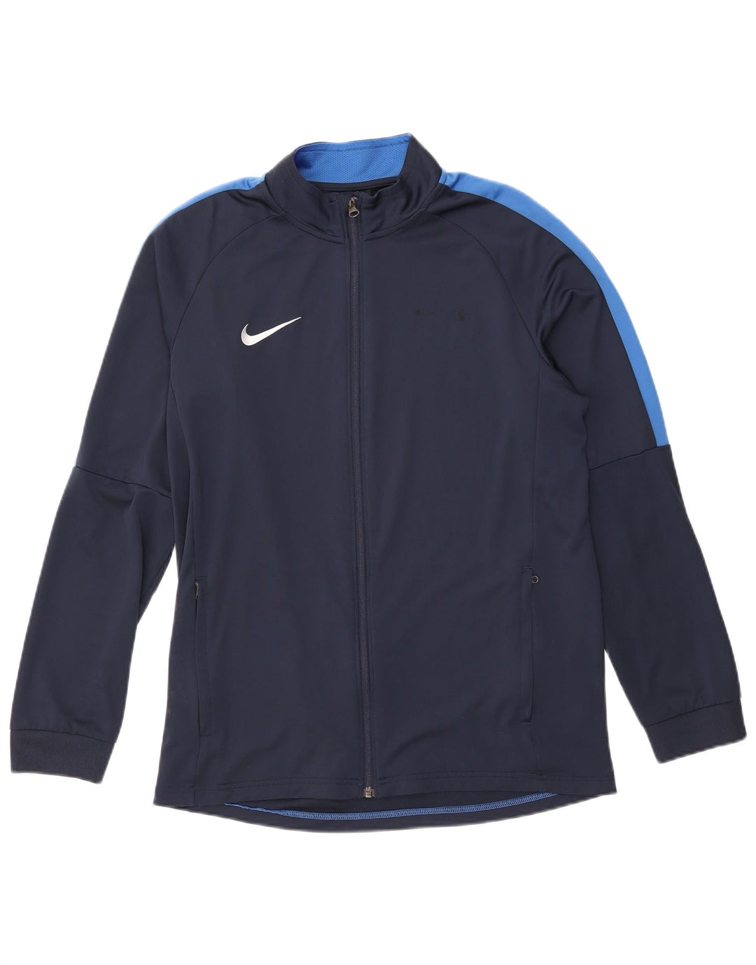 Męska kurtka dresowa Nike Dri Fit, duża, granatowa, z blokami kolorów