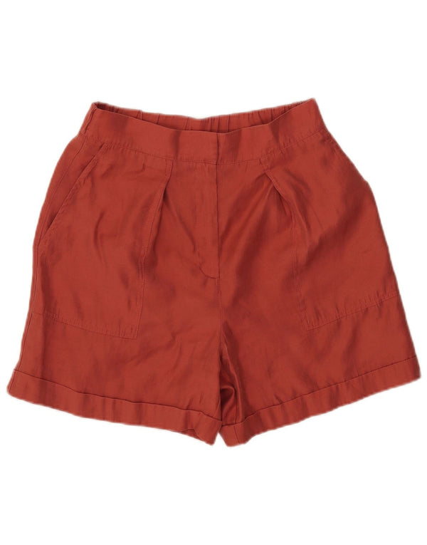 Damskie spodenki Chino z wysokim stanem i wysokim stanem Zara, małe W26, pomarańczowe Lyocell
