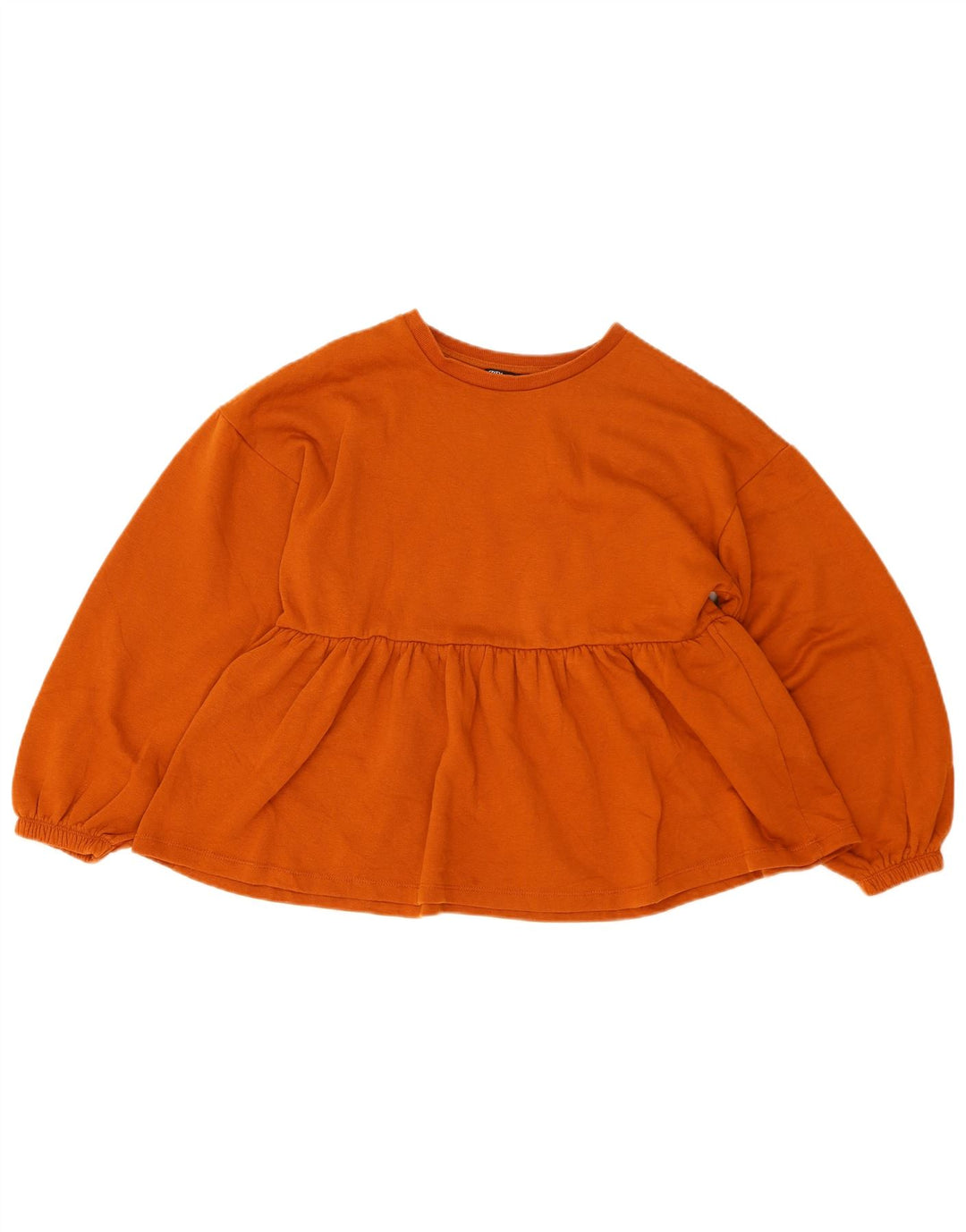 Damski sweter oversize Zara UK 10, mały, brązowy, bawełniany