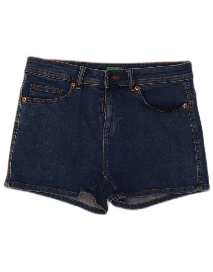 Damskie spodenki jeansowe BENETTON W30 średni niebieski