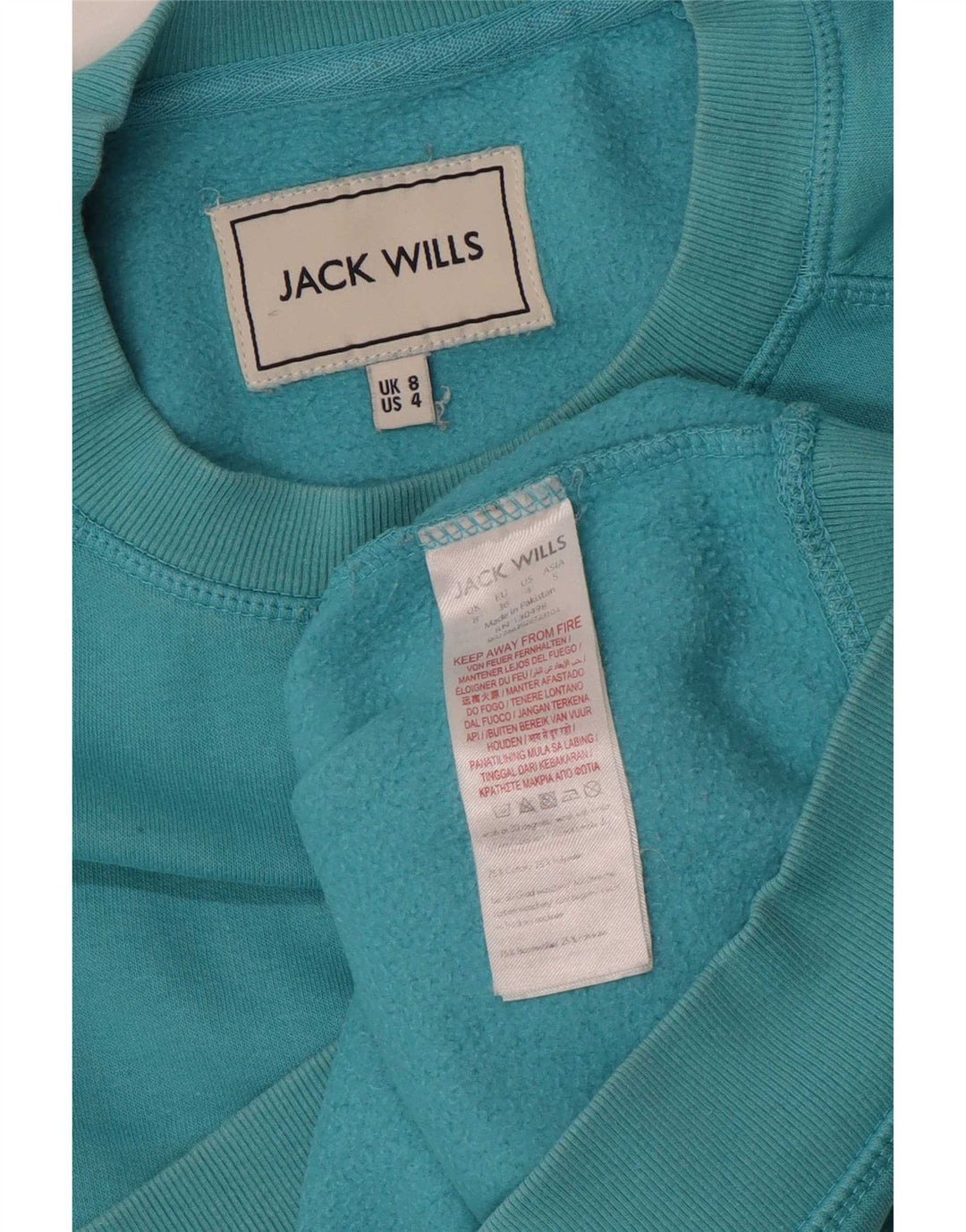 Damski sweter oversize Jack Wills UK 8, mały, niebieski, bawełniany