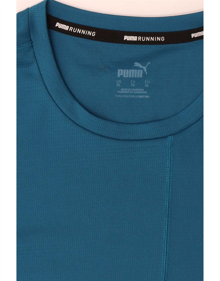 Męska koszulka Puma z długim rękawem XL w kolorze niebieskim