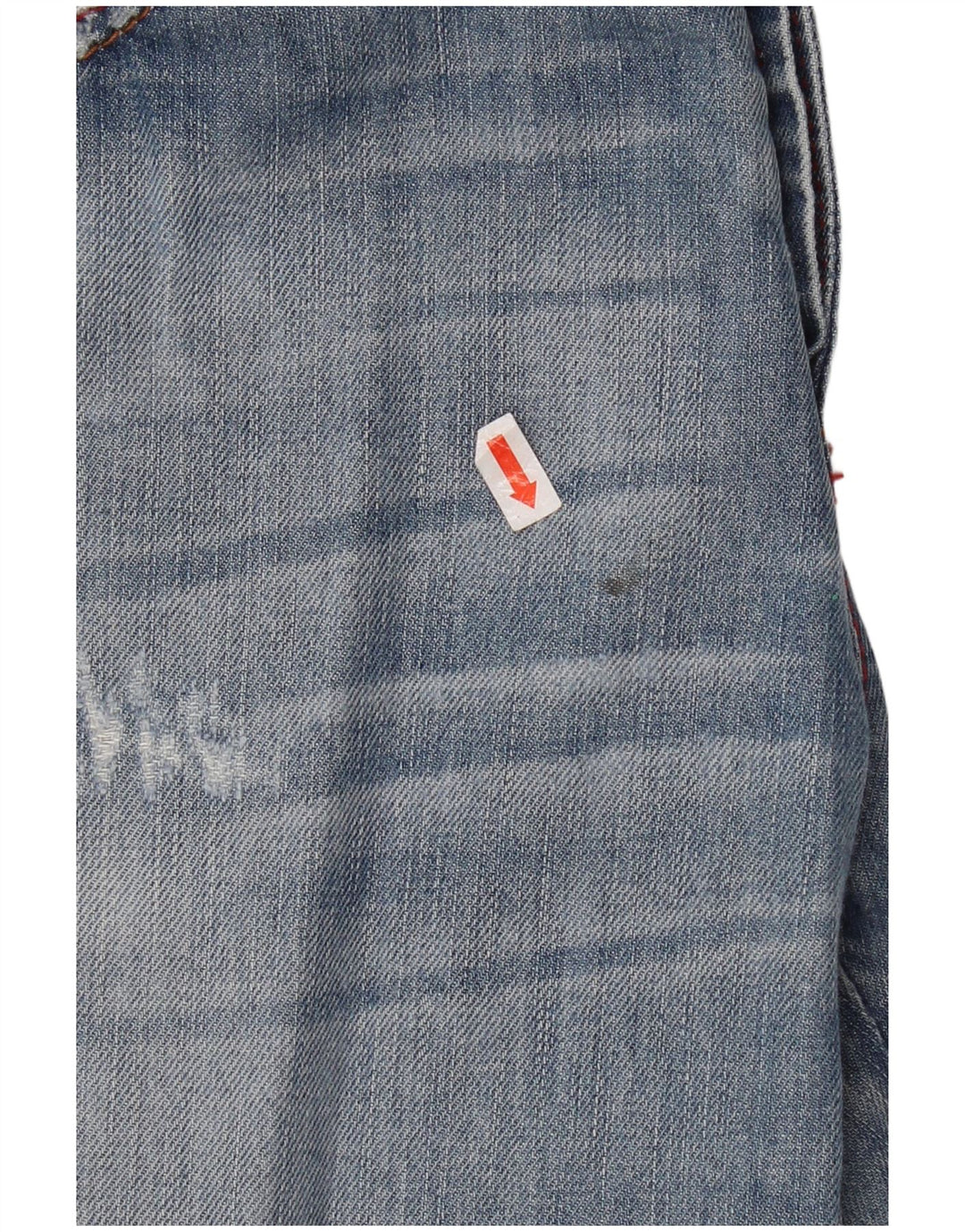 Damskie spodenki jeansowe Benetton Distressed Loose Fit W30 Medium Blue