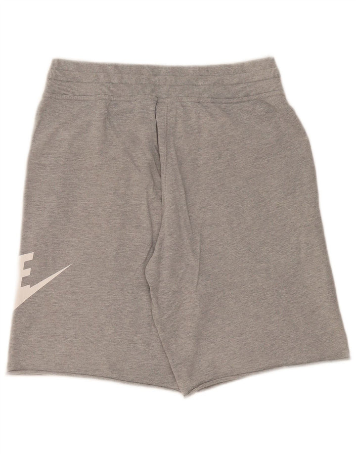 Męskie spodenki sportowe Nike z grafiką, średnioszare, bawełniane w cętki