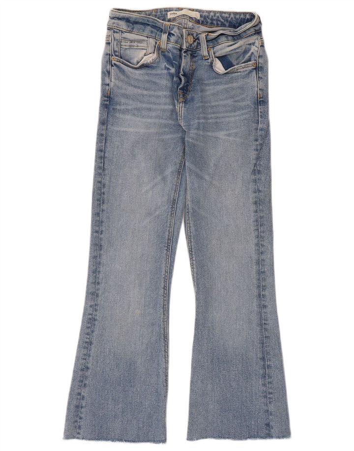 Damskie jeansy rozkloszowane Zara EU 34 2XS W24 L24 Niebieskie
