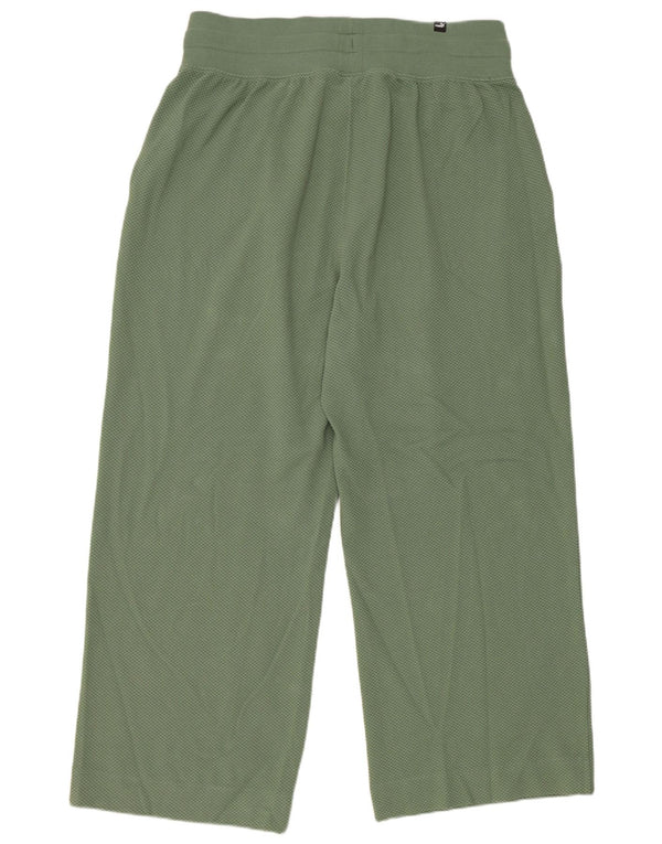 Damskie spodnie dresowe Puma UK 18 XL, zielone, bawełniane
