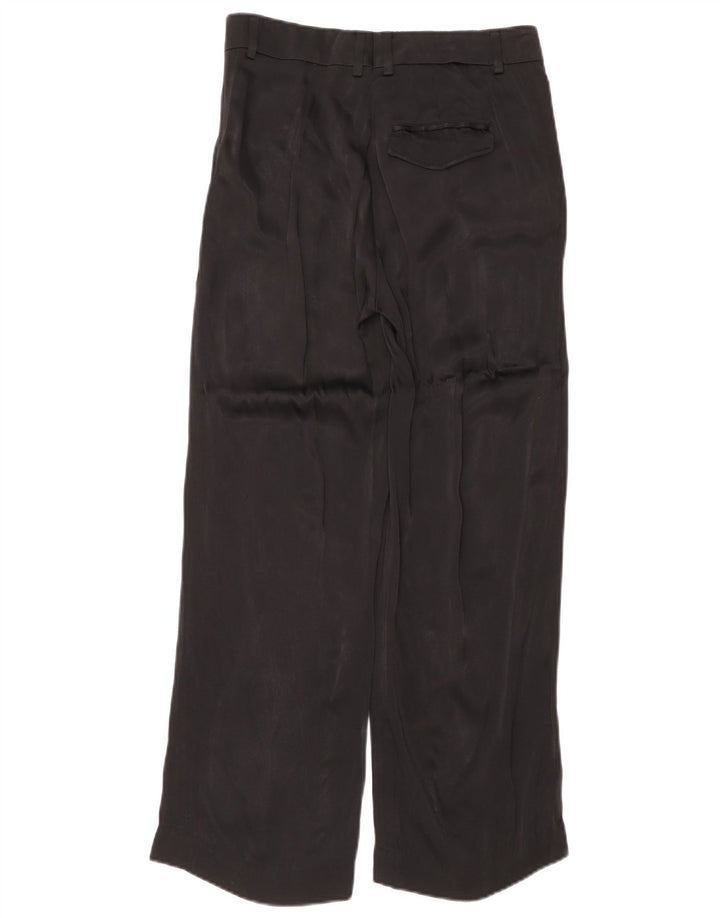Damskie proste spodnie garniturowe Arket W28 L29 Czarne