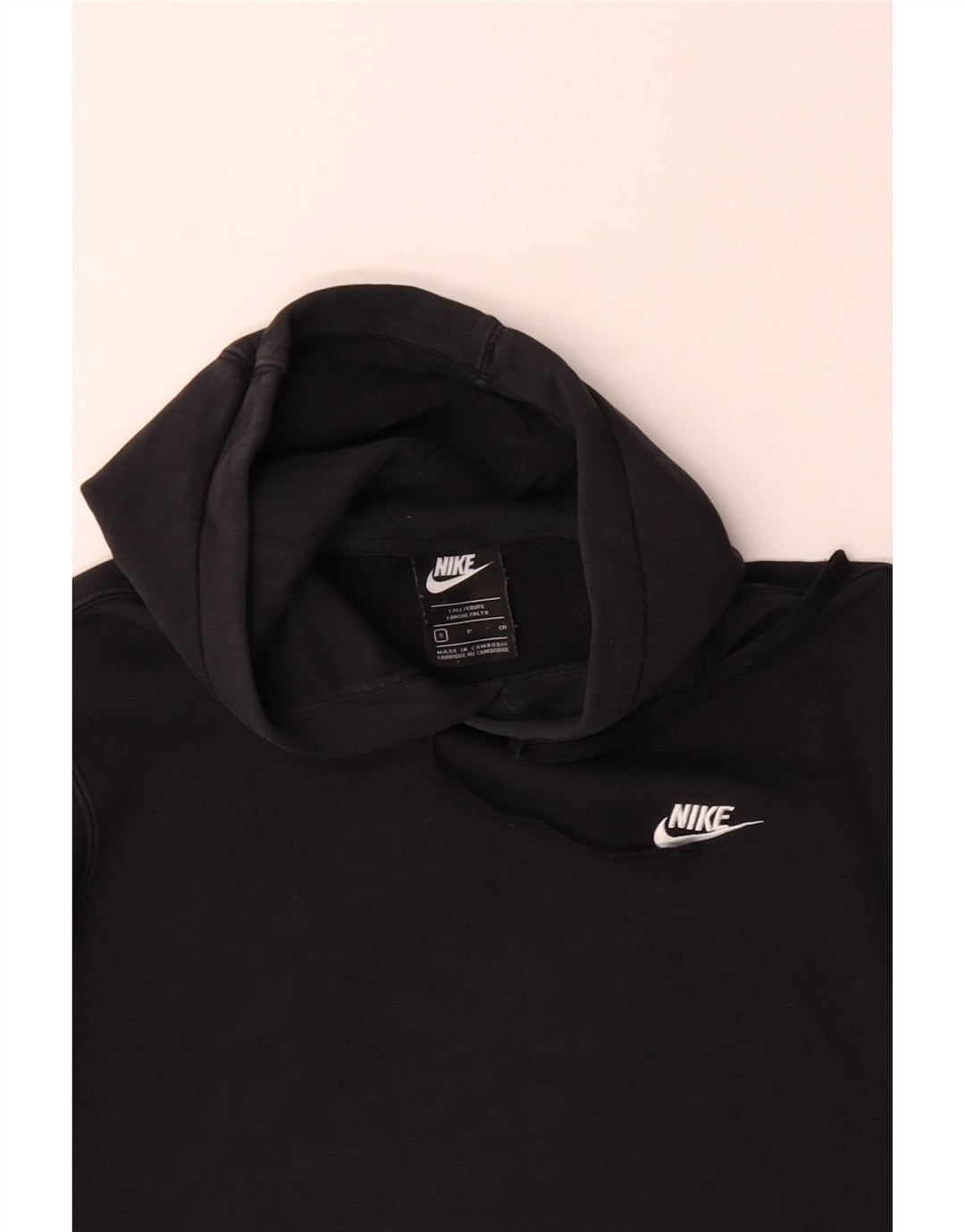 Męski sweter z kapturem Nike, mały, czarny, bawełniany