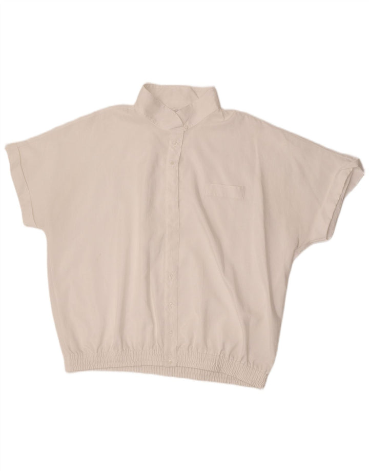 Damska bluzka oversize z krótkim rękawem Lady Joy EU 44 XL, biała