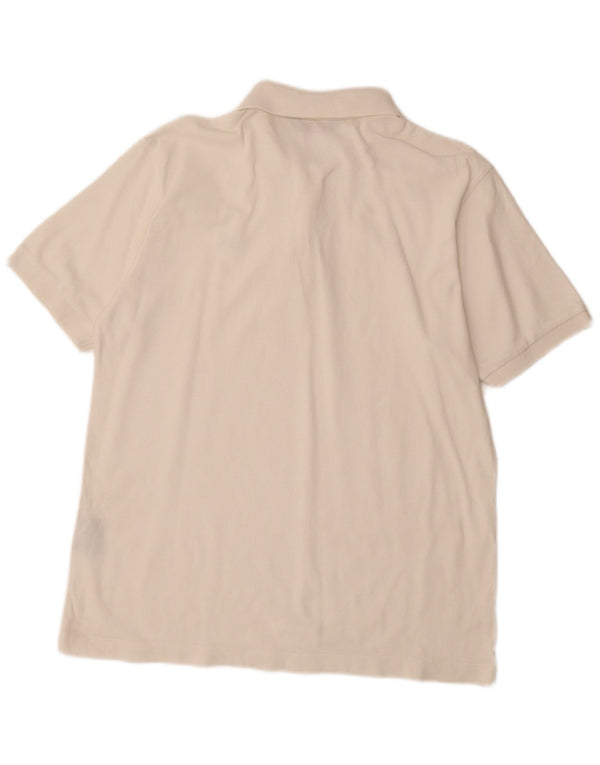 Męska koszulka polo KAPPA, średnia biała bawełna