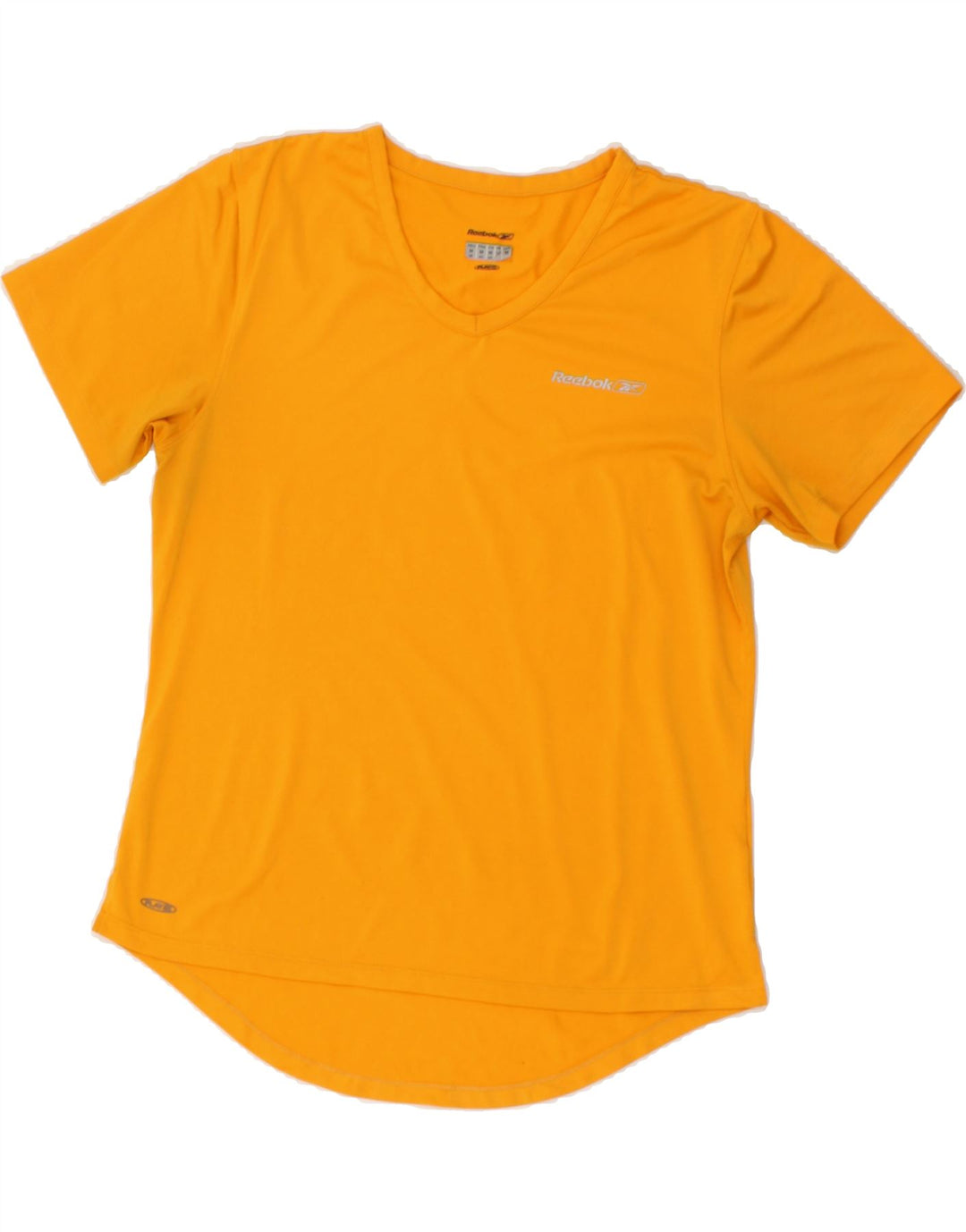 REEBOK Womens T-Shirt Top UK 12 Medium Yellow Polyester Vintage Reebok and Second-Hand Reebok from Messina Hembry 