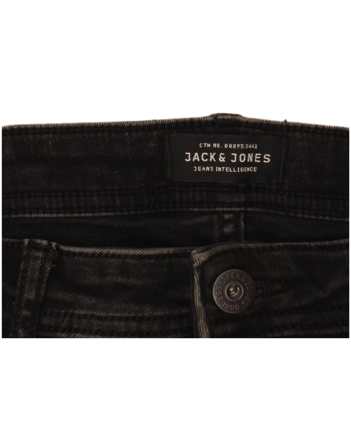 Męskie dżinsy rurki JACK & JONES Liam Distressed W34 L31 Czarne