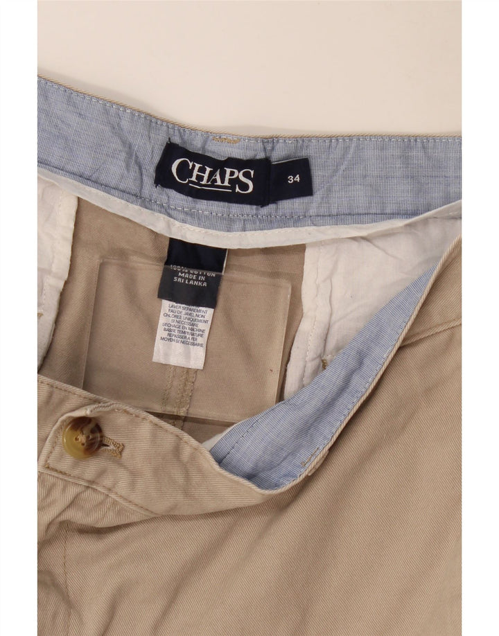 Męskie spodenki chino CHAPS W34, duże, beżowe, bawełniane