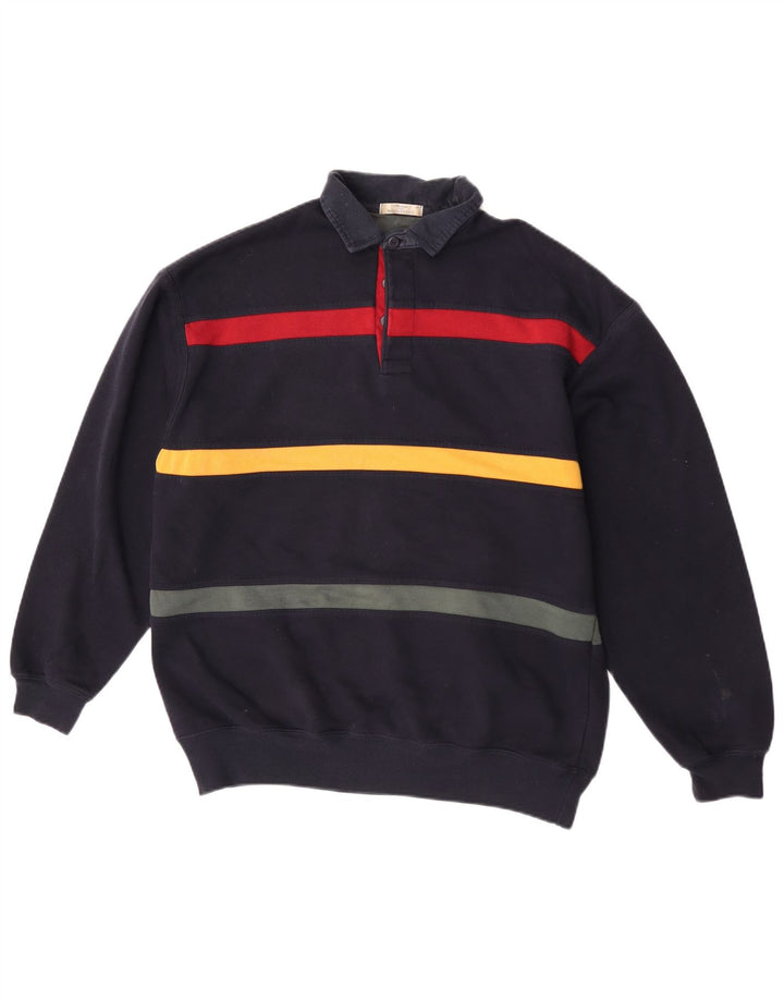 Marks & Spencer Męski sweter St. Michael w średnie granatowe paski