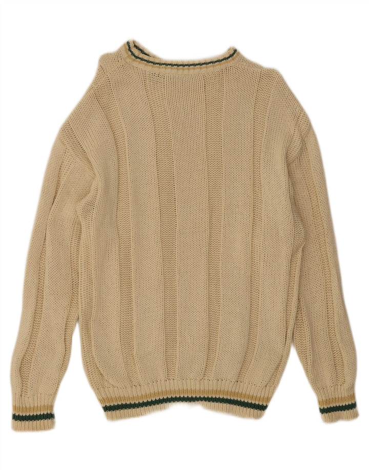 Męski sweter z dekoltem w łódkę Henry Cottons, duży, żółty