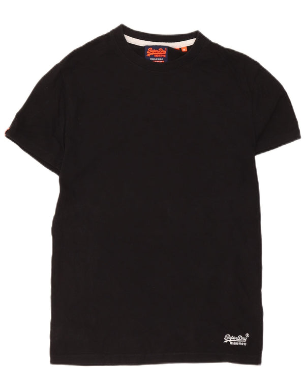 T-shirt męski Superdry, bawełniany, średni czarny