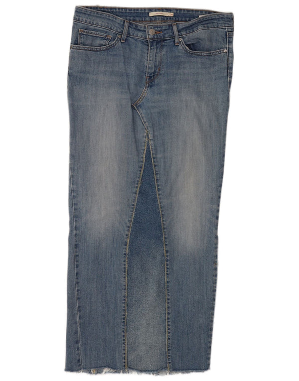 Damska spódnica dżinsowa Levi's 711 Midi W30 Średnioniebieska bawełna