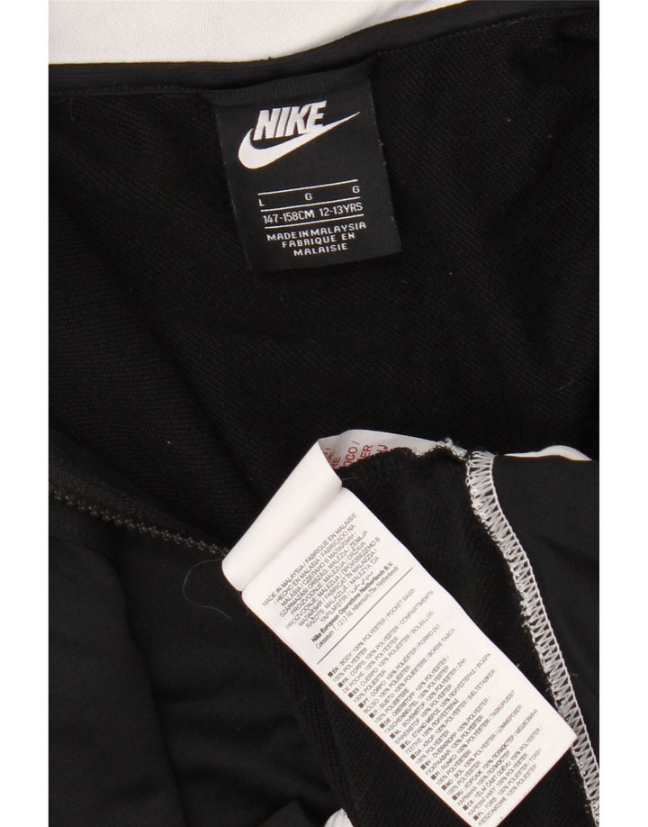 Chłopięca kurtka dresowa Nike na 12-13 lat, duża, czarna, z blokami kolorów