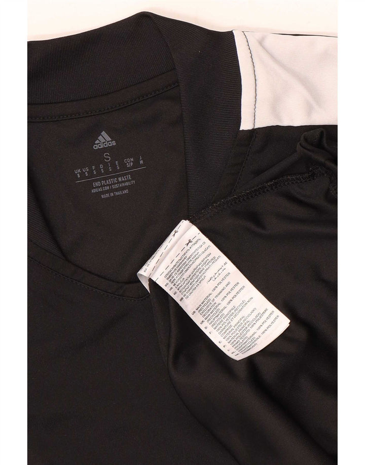 Męska koszulka Adidas Aeroready Top, mała, czarna, z poliestru z blokami kolorów