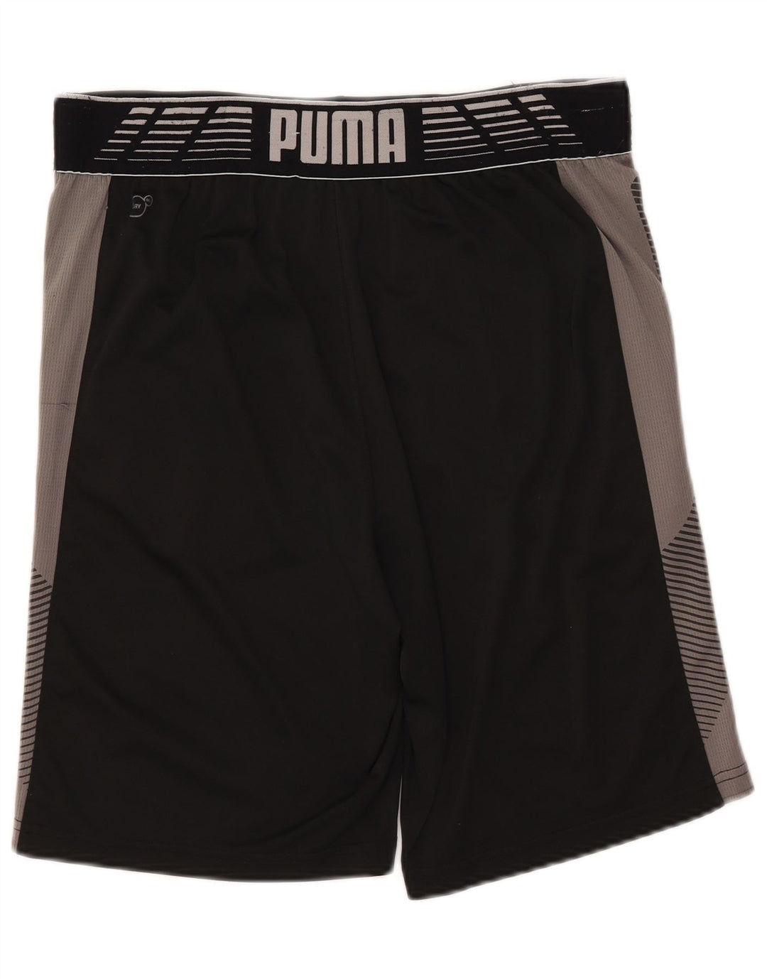 Męskie spodenki sportowe PUMA z grafiką, średnio czarne, z blokami kolorów