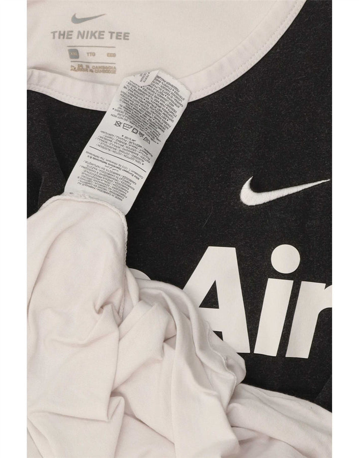 Męska koszulka z kamizelką z grafiką Nike 2XL Biała bawełna z blokami kolorów