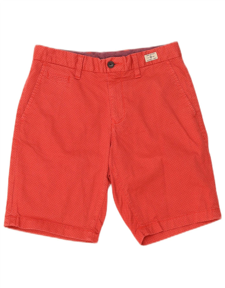 Męskie spodenki Chino Tommy Hilfiger Brooklyn W30 Średnio-czerwone geometryczne