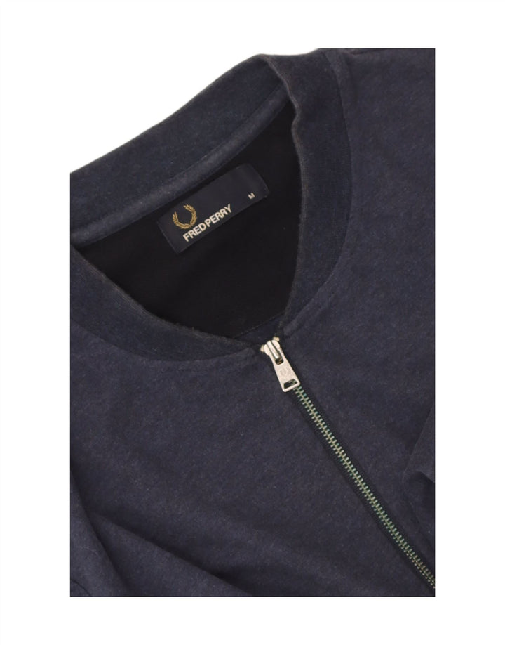 T-shirt męski Fred Perry z zamkiem błyskawicznym, średni, granatowy w paski