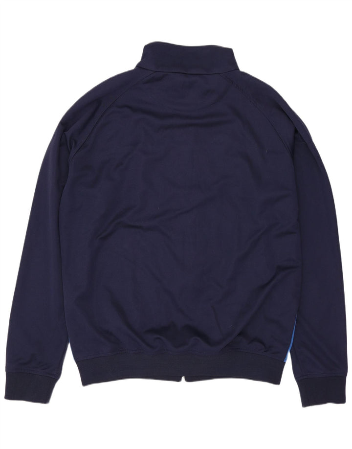 Męska kurtka dresowa Kappa 2XL Granatowy poliester z blokami kolorów