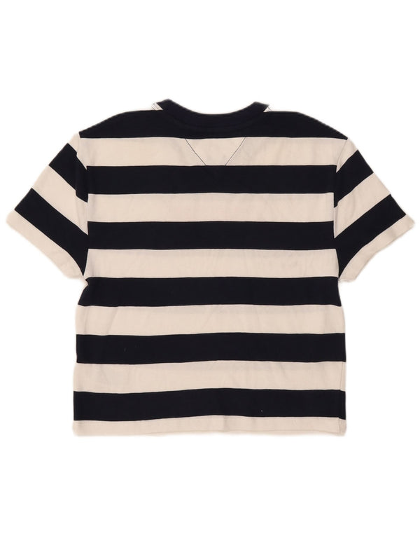 Damska koszulka z grafiką Tommy Hilfiger Top UK 4 XS, bawełniana w granatowe paski