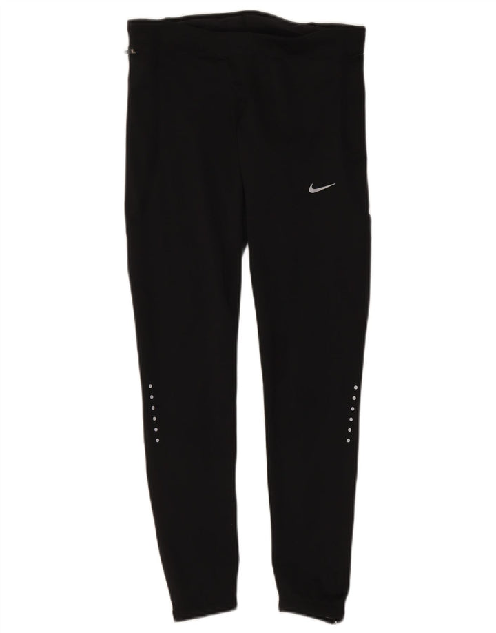 Legginsy damskie Nike UK 10, małe, czarne, poliestrowe