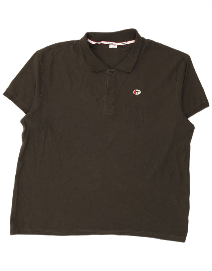 Męska koszulka polo Kangury 3XL, bawełna khaki