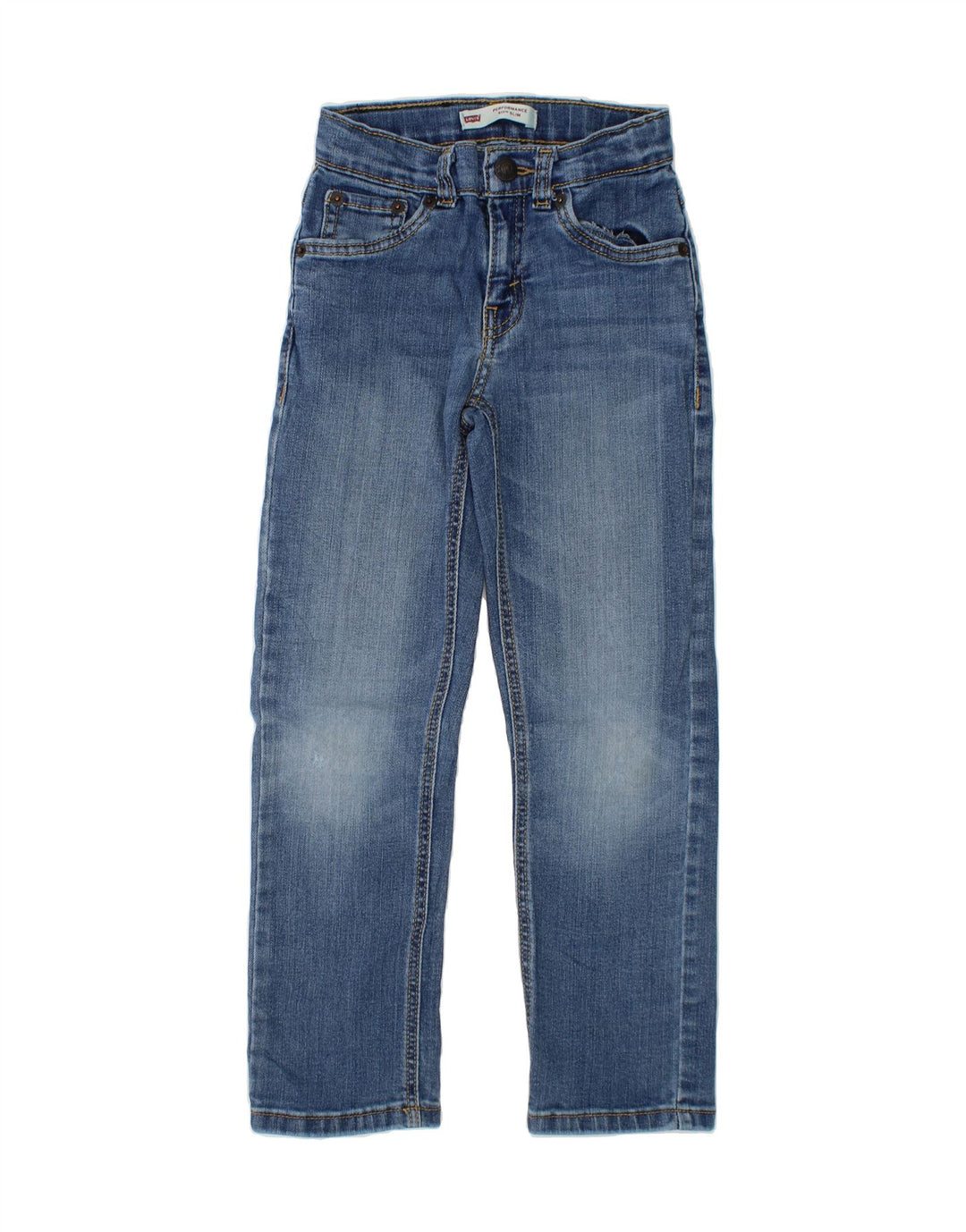 LEVI'S Boys 511 Slim Jeans 6-7 Years W22 L21 Blue Cotton Vintage Levi's and Second-Hand Levi's from Messina Hembry 