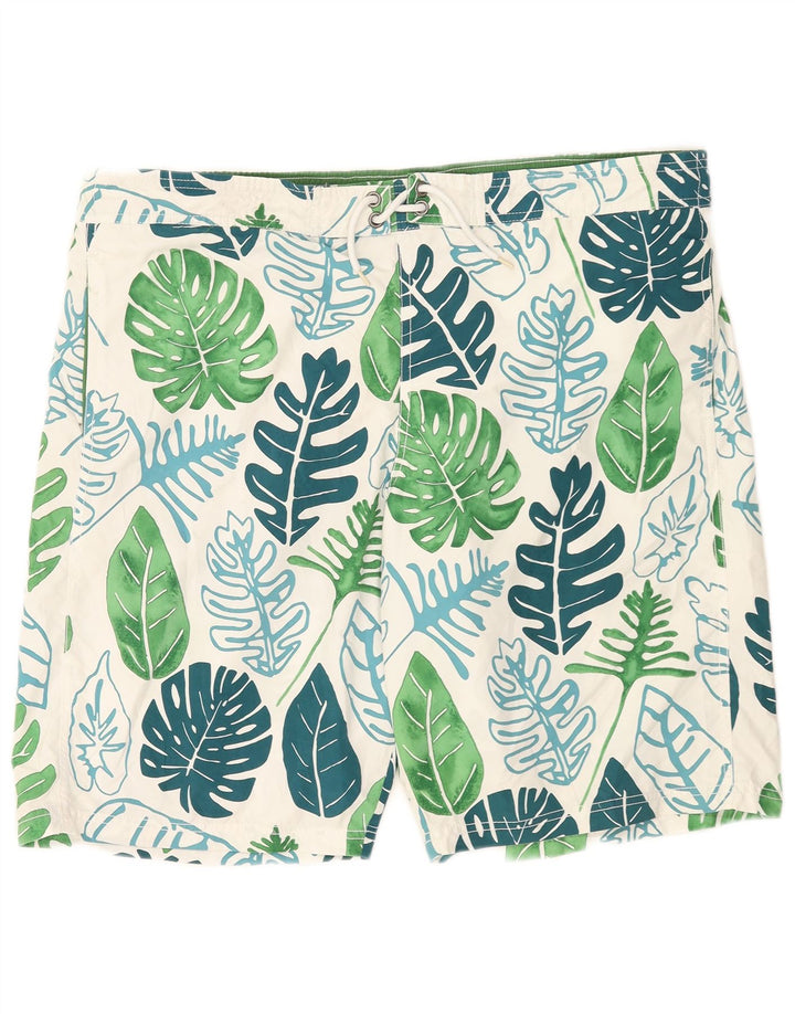 Męskie spodenki kąpielowe Marks & Spencer Blue Harbor 2XL w białe kwiaty