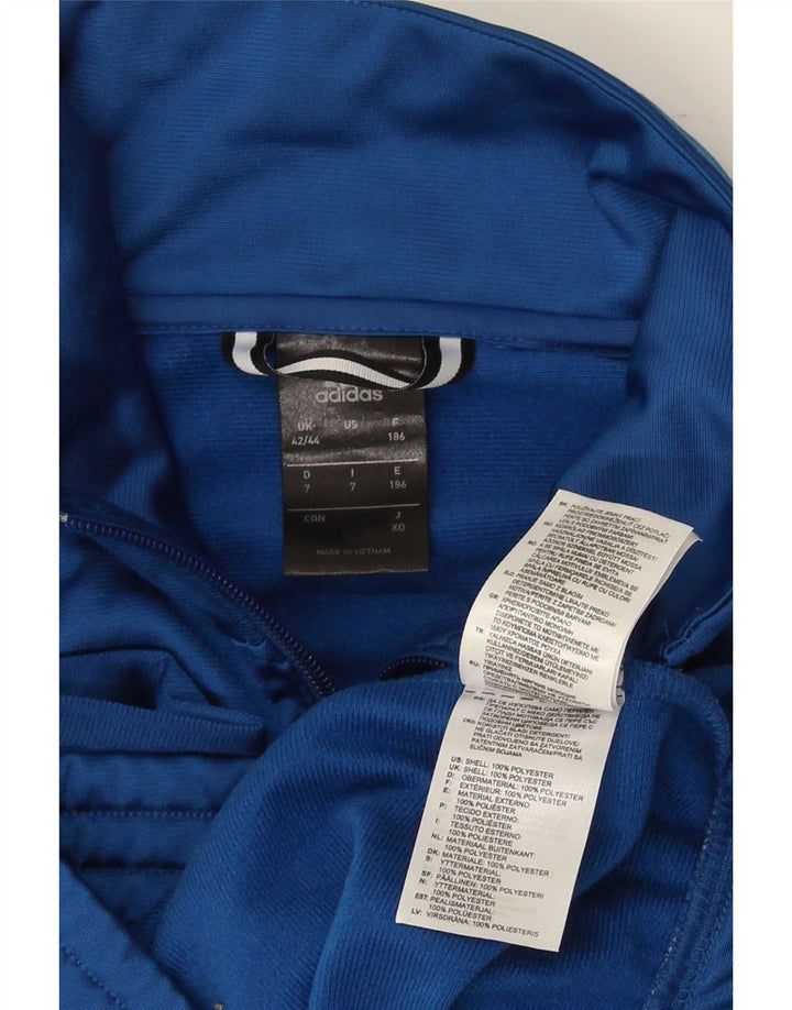 Adidas Męska kurtka dresowa UK 42/44, duża, niebieska, poliester