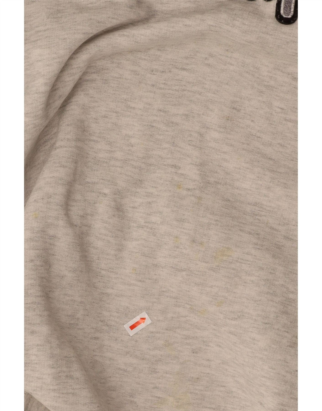 CHAMPION Mens Zip Neck Graphic Sweatshirt Jumper Small Grey Colourblock