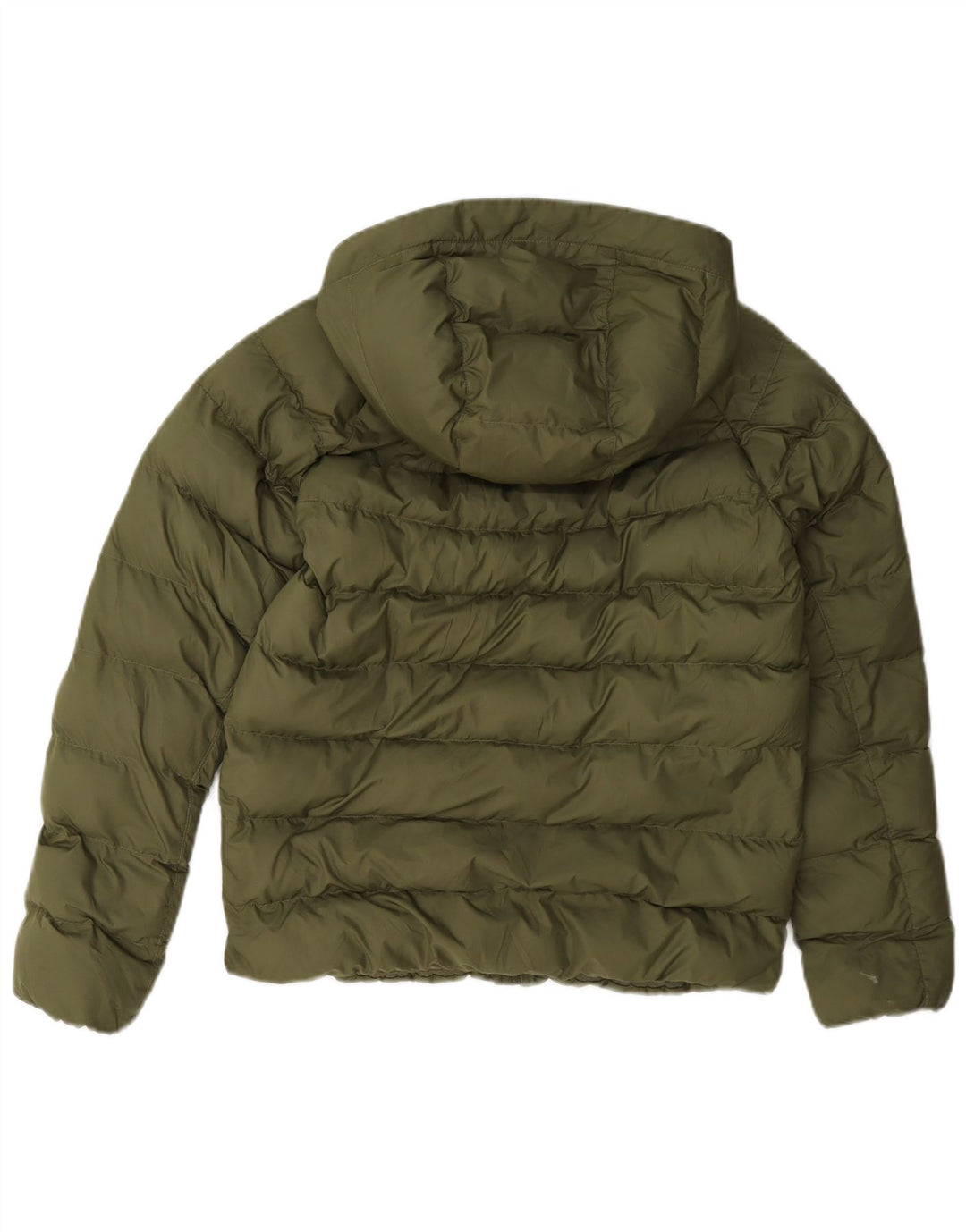 Chłopięca wyściełana kurtka z kapturem i kapturem Nike 10-11 lat, średni khaki, poliester
