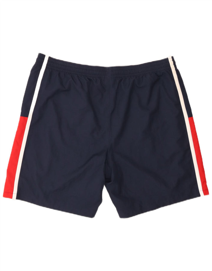 Męskie spodenki sportowe Lacoste, rozmiar 7, 2XL, granatowy, poliester z blokami kolorów
