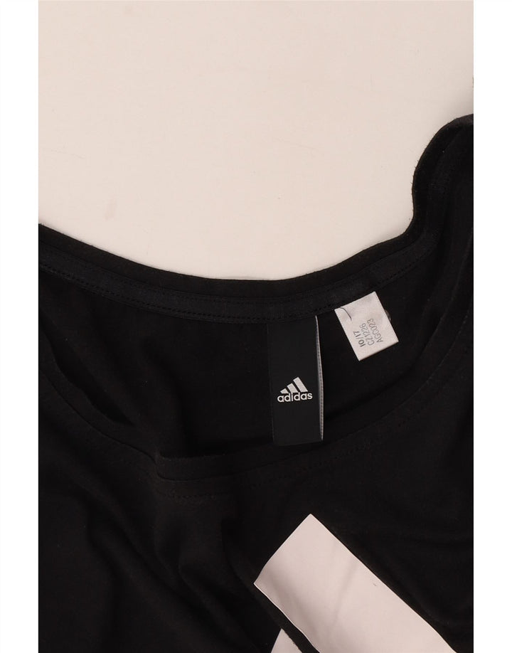 Damska koszulka graficzna Adidas Top UK 12 Medium Black