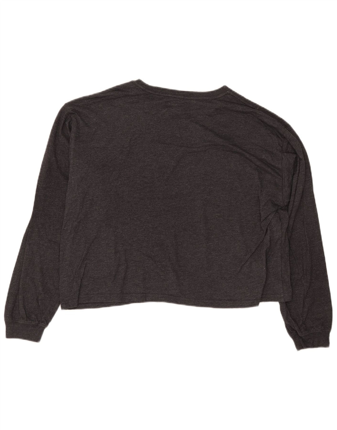 Damski krótki top WRANGLER z grafiką, długim rękawem, UK 10, mały, szary w kwiaty